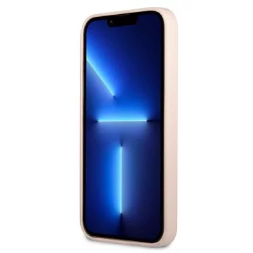 Guess GUHCP13MSLTGP iPhone 13 6,1" różowy/růžový pevný obal silikonový trojúhelník