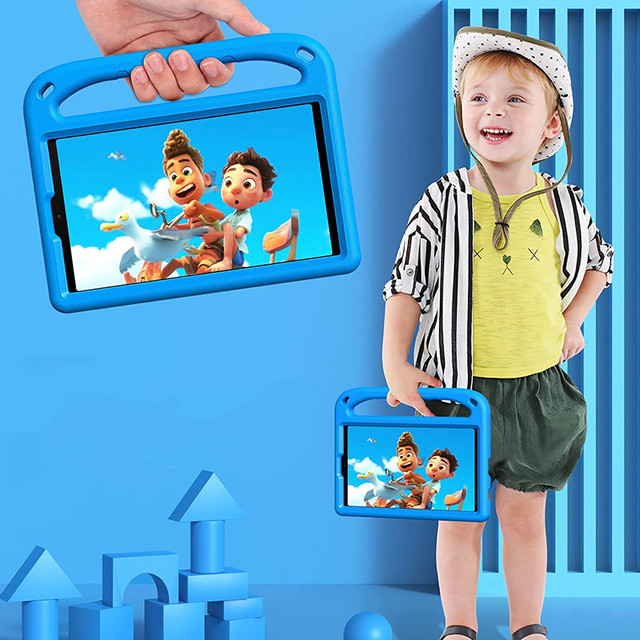 Kids Alogy Stand Case für Samsung Galaxy Tab A7 Lite 8.7 T220 / T225 Blau