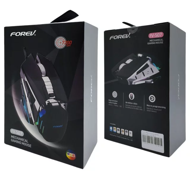 Wired Mechanical Gaming Mouse Forev FV-507 with LED Backlight