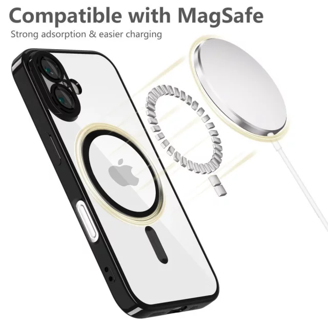 Etui für iPhone 16e Tech-Protect MagFlex MagSafe Shiny Black