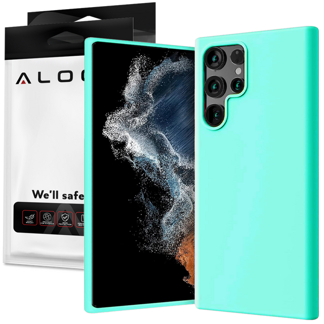 Ochranné pouzdro pro Alogy Thin Soft Case pro Samsung Galaxy S22 Ultra Turquoise