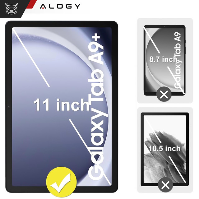 Gehärtetes Glas für Samsung Galaxy Tab A9 Plus 2023 11" X210/X215/X216 für Alogy Pro 9H Tablet-Bildschirm