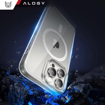 Hülle für Apple iPhone 16 Pro Alogy Anti-Shock Hybrid Case für MagSafe Transparent