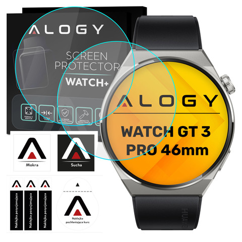 2x Alogy 9H tempered glass for Huawei Watch GT 3 Pro 46mm