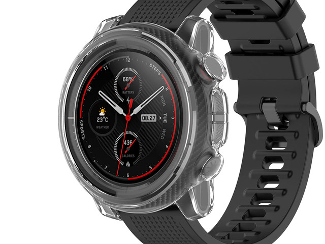 Silikonhülle Alogy Hülle für Xiaomi Amazfit Stratos 3 Transparent