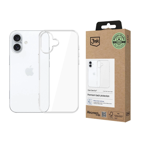 Ochranné pouzdro pro Apple iPhone 16 Plus 3mk Clear Case Eco