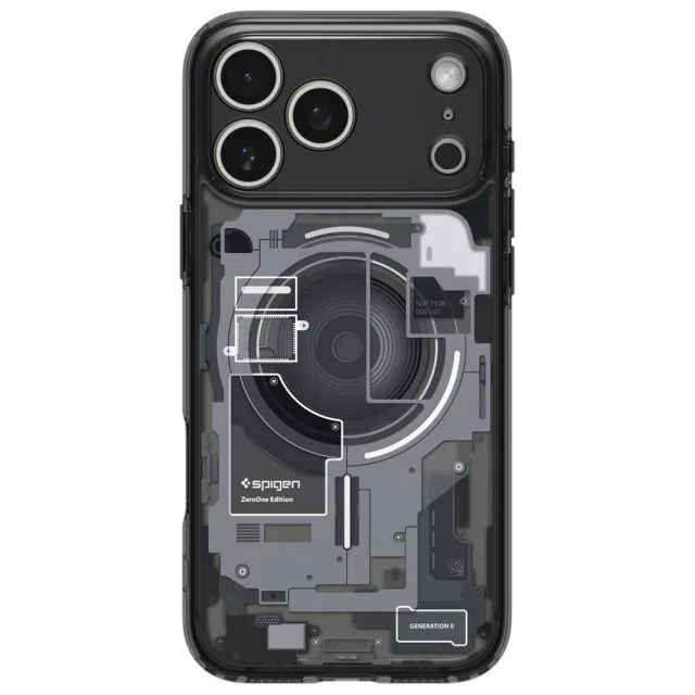 Etui Ochronne do iPhone 17 Pro Spigen Ultra Hybrid Mag MagSafe Zero One Czarny