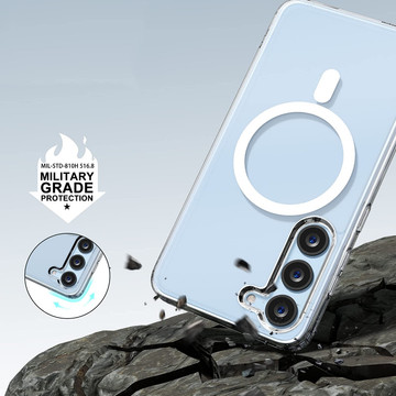 FlexAir Hybrid ochranné pouzdro na telefon pro MagSafe pro Samsung Galaxy S23 Clear