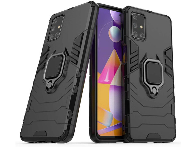 Handyhülle Alogy Stand Ring Armor für Samsung Galaxy M31s Schutzhülle