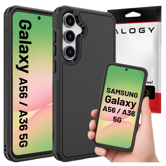 Schutzhülle für Samsung Galaxy A56 / A36 5G 2025 Alogy HeavyDuty™️ Hülle Schwarz