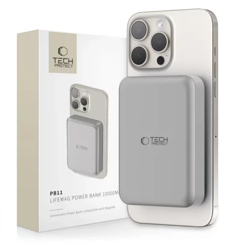 Magnetische Powerbank PB11 Lifemag Magsafe Power Bank 10000 mAh Titan