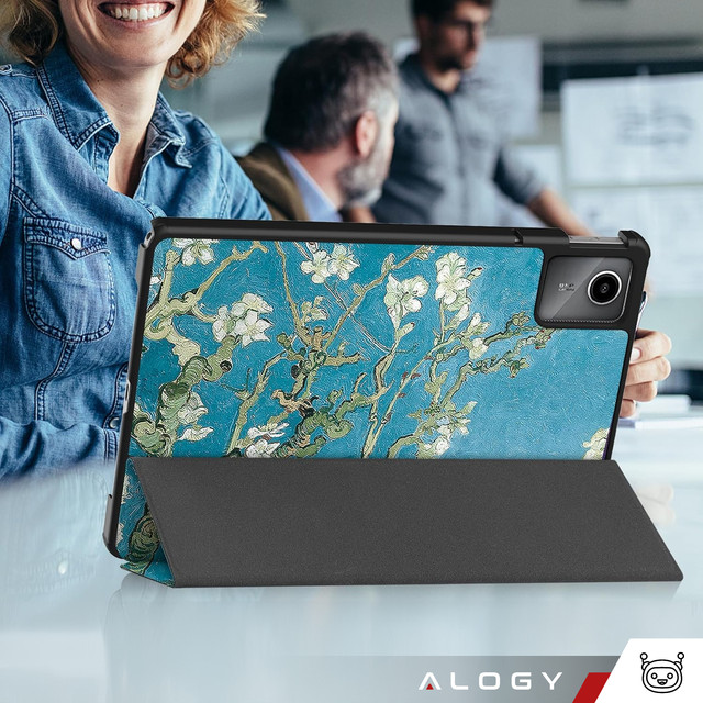 Hülle für Lenovo Tab M11 10,95" TB330FU / TB330XU / TB331FC Tablet Cover Case Alogy Buchcover Blühender Mandelbaum (Van Gogh)