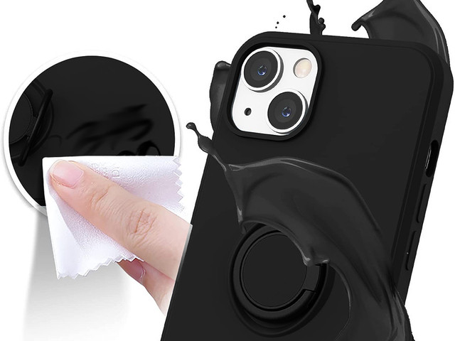 Silikonové pouzdro Ring Ultra Slim Alogy pro Apple iPhone 13 Mini Black