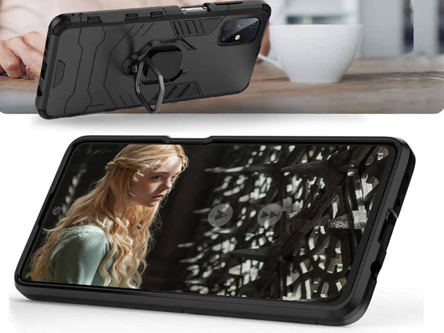 Handyhülle Alogy Stand Ring Armor für Samsung Galaxy M31s Schutzhülle