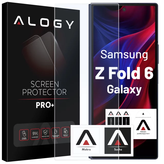 Szkło hartowane do Samsung Galaxy Z Fold 6 ochrona na ekran Alogy Screen Protector PRO+ na zewnętrzny ekran telefonu