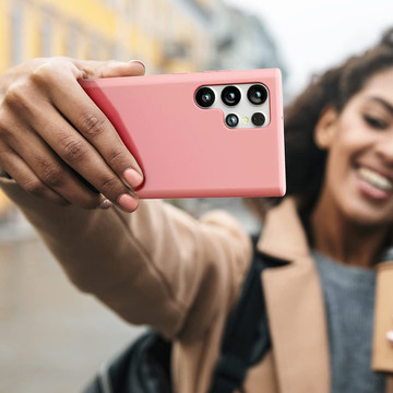 Schutzhülle für Alogy Thin Soft Case für Samsung Galaxy S22 Ultra Pink