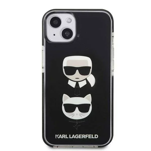 Ochranné pouzdro na telefon Karl Lagerfeld KLHCP13STPE2TK pro Apple iPhone 13 Mini 5,4" hardcase černá/černá Karl
