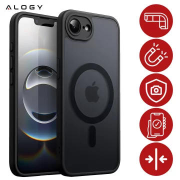 Hülle für Apple iPhone 16 Pro Max Alogy Anti-Shock Hybrid Case für MagSafe Transparent