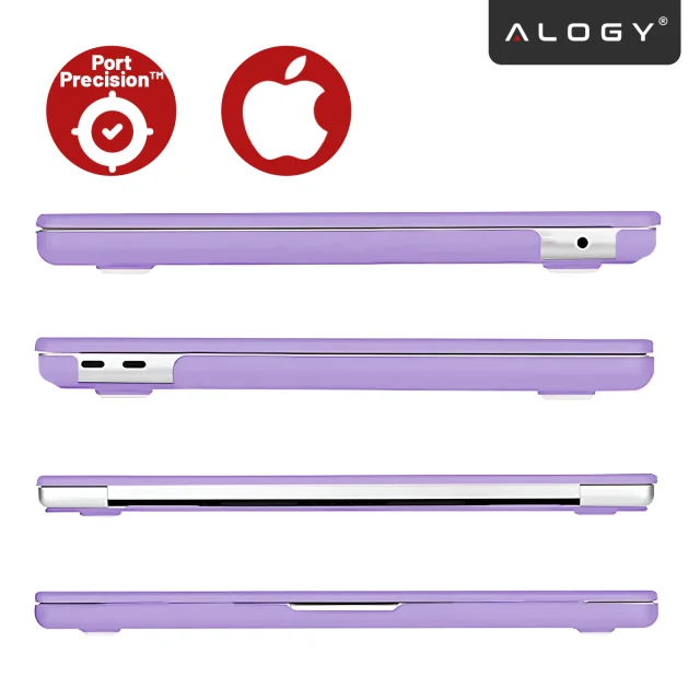 Pouzdro pro Apple MacBook Air 13 / 13,3" 2018–2021 (M1 A2337/A2179/A1932) – Flexibilní, matné ochranné pouzdro, lehké a odolné – Alogy AirGuard™ Purple