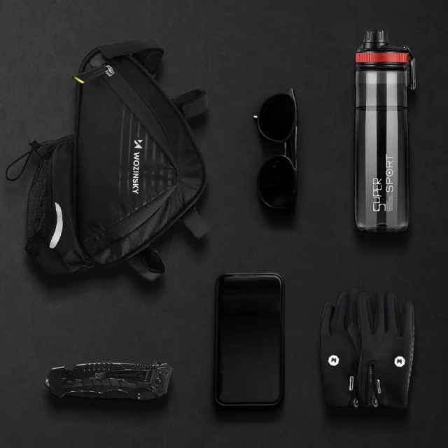 Wozinsky Fahrradtasche unter dem Rahmen 1,5l schwarz (WBB23BK)