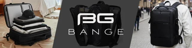 Bange Wasserdichter Laptop-Rucksack für Städtetrips, 46 x 30,5 x 20 cm, erweiterbar für Flugreisen, für Damen und Herren, mit Vakuumfach und Vakuumpumpe, Schwarz