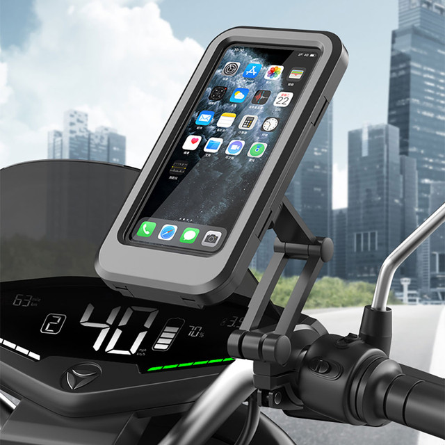 Alogy Waterproof bicycle holder for bicycle, scooter, motorcycle, adjustable handlebar for phone. Black