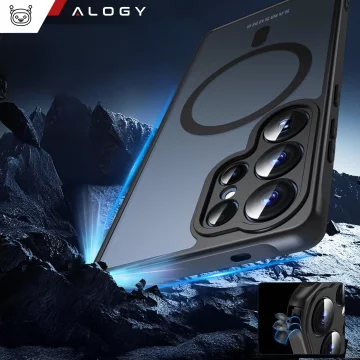 Pouzdro Alogy HybridMag™️ MagSafe pro Samsung Galaxy S25 Ultra, matné, černé