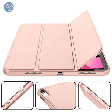 Ochranné pouzdro Alogy Book Cover Penál Pouzdro s držákem pera pro Apple iPad Air 4 2020 / Air 5 2022 10,9" růžové sklo