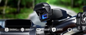 Ładowarka Motocyklowa Kewig USB-C 36W, Szybkie Ładowanie QC, Wodoodporna IP65 z Wyłącznikiem i Podświetleniem LED, Montaż na Kierownicy, do Telefonu, Kamerki, Interkomu – Czarna