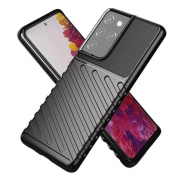 Etui ochronne Thunder Case do Samsung Galaxy S23 Ultra silikonowy pancerny pokrowiec Niebieskie