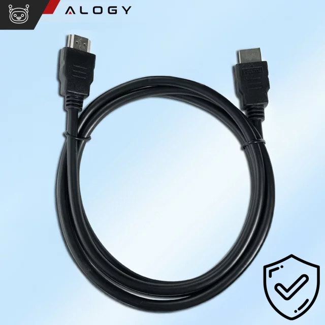 Kabel HDMI 1.4 Alogy High Speed Ethernet 4K 30Hz 1.5m Czarny