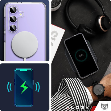 Pouzdro pro Samsung Galaxy S24 Plus Back Cover Hybrid Clear Case Alogy Transparent Glass