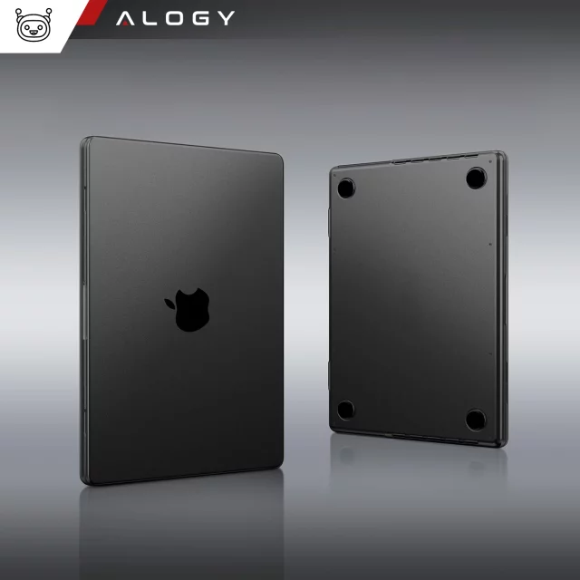 Schutzhülle für Apple MacBook Pro 16 - M1/M2/M3/M4 2021-2024 2025 Alogy AirGuard™ Flexible Hülle Mattschwarz