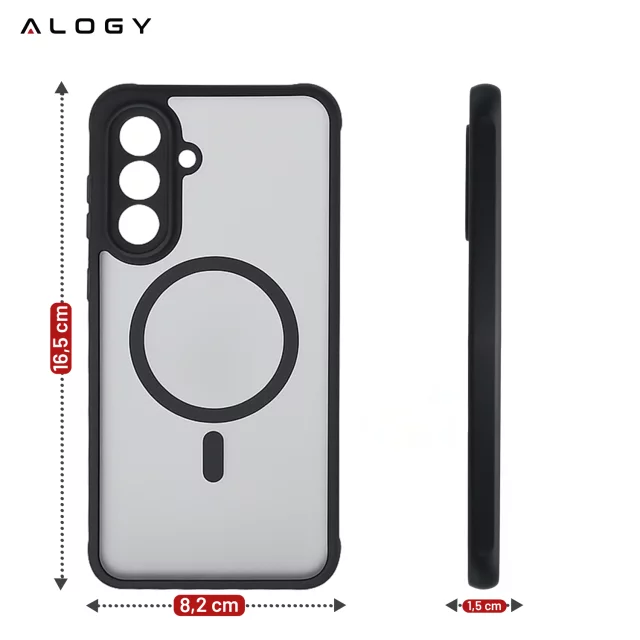 Hülle für Apple iPhone 16 Pro Max Alogy Anti-Shock Hybrid Case für MagSafe Transparent