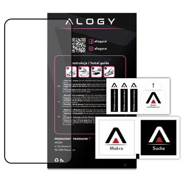 Tvrzené sklo 9H Alogy Full Glue pro pouzdro Samsung Galaxy S22 Plus Black