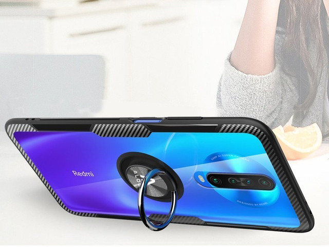 Alogy Ring Holder Clear Armor Case pro Xiaomi Redmi K30 / Poco X2 Black Alogy Glass
