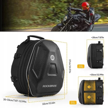 Rockbros 30140026001 motorcycle bag for 35 l tank - black