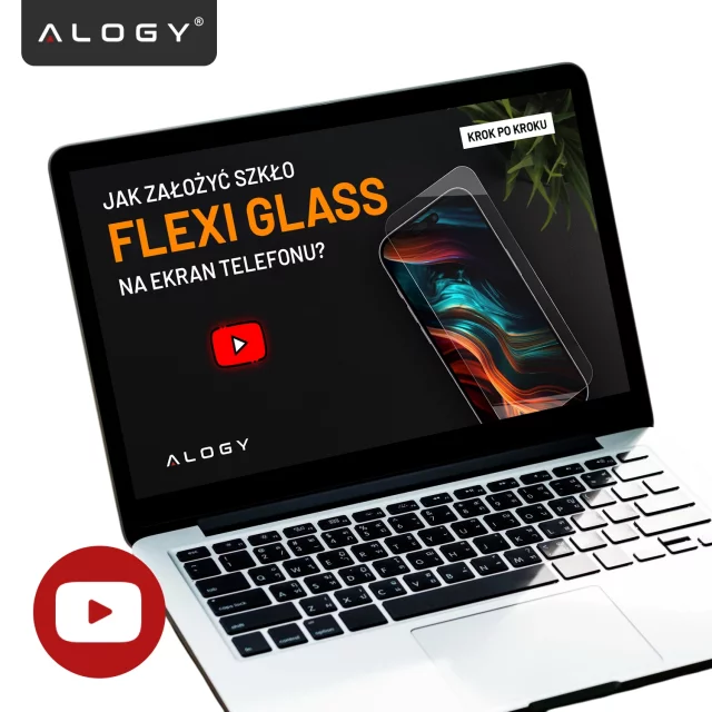 Bruchsicheres 9H-Hybridglas für Zebra TC21/TC26, vollflächig, flexibel und widerstandsfähig, Alogy FlexiGlass™ Volltransparent