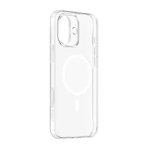 Magnetische Schutzhülle für Iphone 16 Baseus TouchButton MagSafe transparent