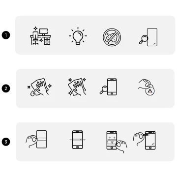 "MATTE" fólie pro iPhone 15 Pro Max Hydrogel Alogy obrazovka pro obal "FINGERPRINT FREE".