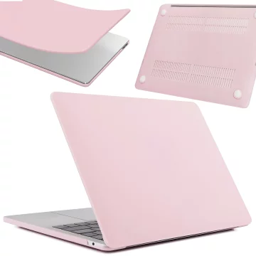 Case for Apple MacBook Air 13 / 13.3" 2018–2021 (M1 A2337/A2179/A1932) – Flexible, Matte Protective Case, Lightweight and Resistant – Alogy AirGuard™ Pink