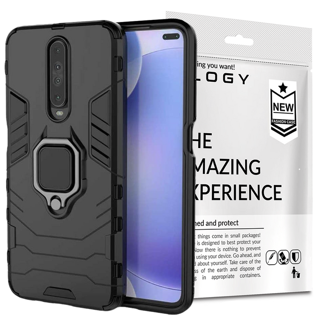 Etui obudowa Alogy Stand Ring Armor do Xiaomi Poco X2 czarne