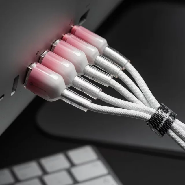 Kabel USB-C – USB-C 100W Forcell F-Energy Gradient 1 m C357 biały