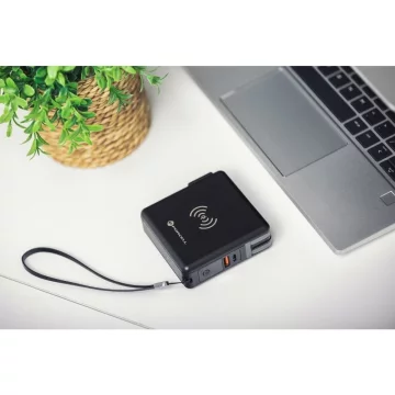 Ładowarka podróżna POWERBANK Forcell 5w1 10000mAh PD QC Wireless