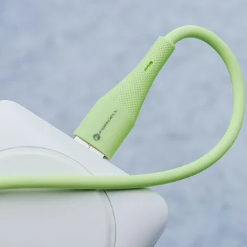 Kabel USB-C – USB-C 100W Forcell F-Energy Silicone 1 m C347 zielony