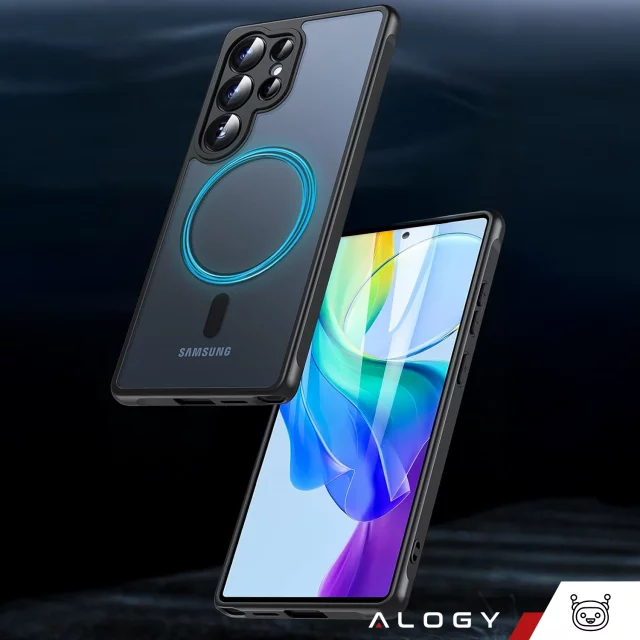 Pouzdro Alogy HybridMag™️ MagSafe pro Samsung Galaxy S25 Ultra, matné, černé