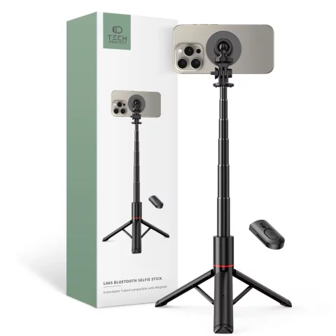 Selfie Stick L06S Magsafe Bluetooth statyw Tripod Black