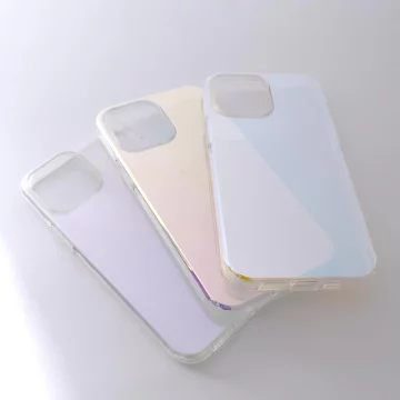 Aurora Case Hülle für Samsung Galaxy A12 5G Neon Gel Cover Lila