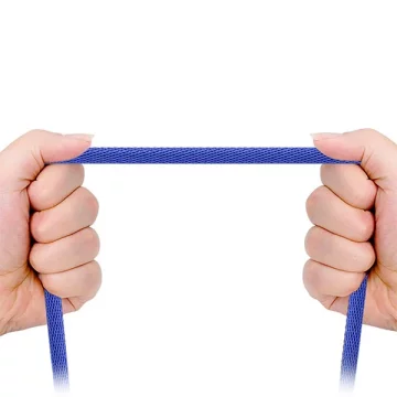 3in1 USB-C Micro-USB-Lightning-Kabel Schnellladung SOMOSTEL SMS-BW03 QC3.0 Schnellladung 2,1 A 10 W 1,2 m Powerline Blau