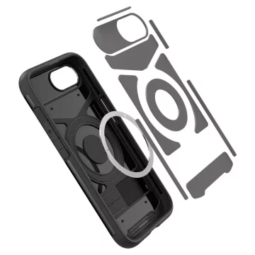Pouzdro Spigen Slim Armor MagSafe pro iPhone 16E, černé